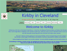 Tablet Screenshot of kirkby-in-cleveland.org.uk